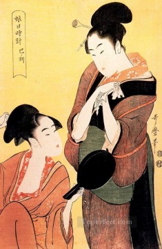 Kitagawa Utamaro Painting - the hour of the tiger Kitagawa Utamaro Ukiyo e Bijin ga